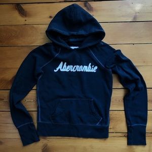 Abercrombie & Fitch classic navy logo hoodie